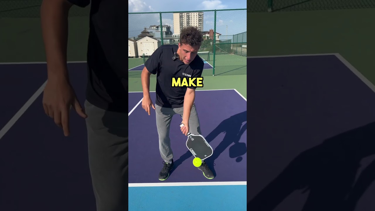 How to stop popping up your dinks in pickleball! #pickleballtips #pickleball