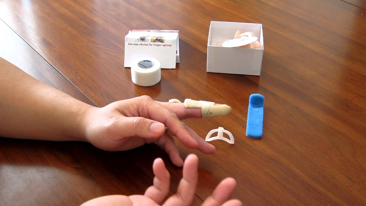 how-to-take-care-of-your-mallet-finger-mallet-finger-splints-youtube