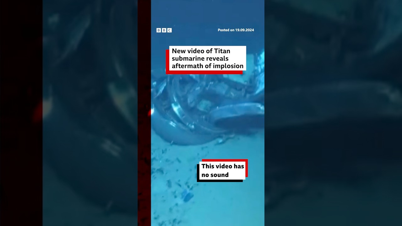 The Titan sub imploded with five people on board. #Titanic #OceanGate #BBCNews