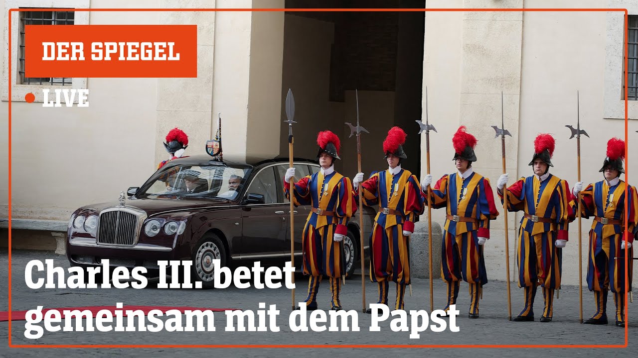 Livestream: König Charles betet gemeinsam mit dem Papst | DER SPIEGEL