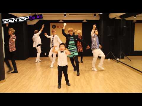 TEEN TOP On Air 틴탑&'리틀싸이' 황민우 '긴 생머리 그녀' 안무연습영상