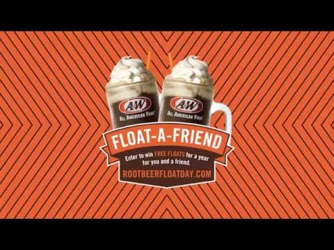 Celebrate National Root Beer Float Day at A&W and win root beer floats for a whole year! Celebrate National Root Beer Float Day at A&W and win root beer floats for a whole year!