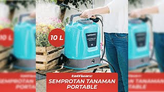 Pratinjau video produk Taffware KNAPSACK Semprotan Tanaman Portable Electric Sprayer 10L - YP-12V2.6AH