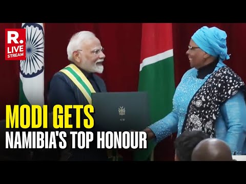 LIVE: PM Modi Receives Namibia’s Highest Honour ‘Order of the Welwitschia Mirabilis’
