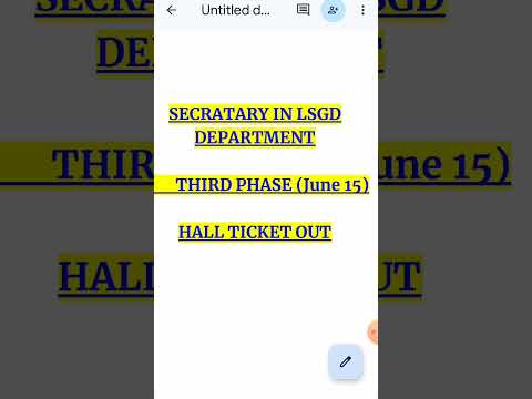 degree prelims hall ticket out