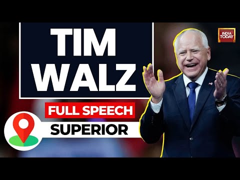 Tim Walz Full Speech | Tim Walz Rally In Superior, Wisconsin | US Election News | India Today