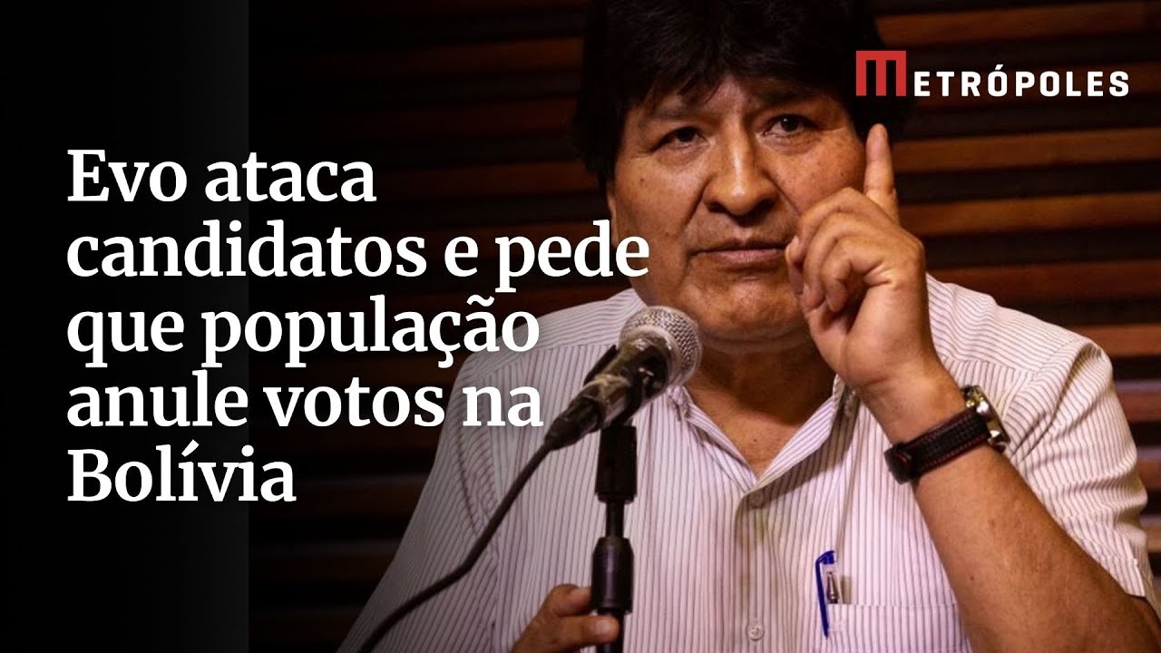 Evo ataca candidatos e pede que população anule votos na Bolívia