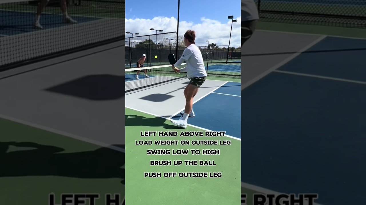 How to adopt the backhanded top spin in your pickleball game