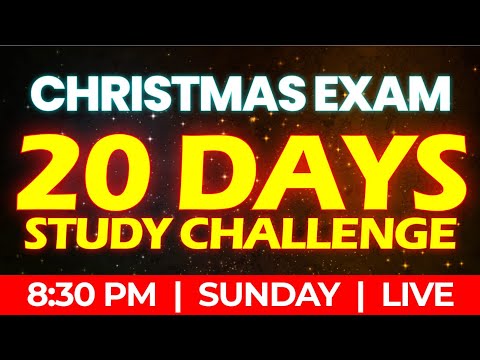 20 DAY STUDY CHALLENGE | 🔥 ഇത് നമ്മൾ തകർക്കും 🔥| SUNDAY 8:30 PM