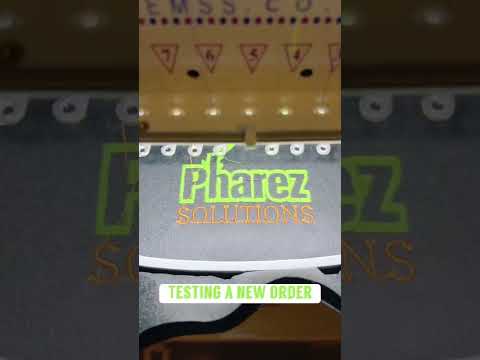 Logo embroidery for a client #embroidery #logo