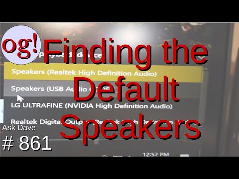 Finding the Default Speakers (#861)