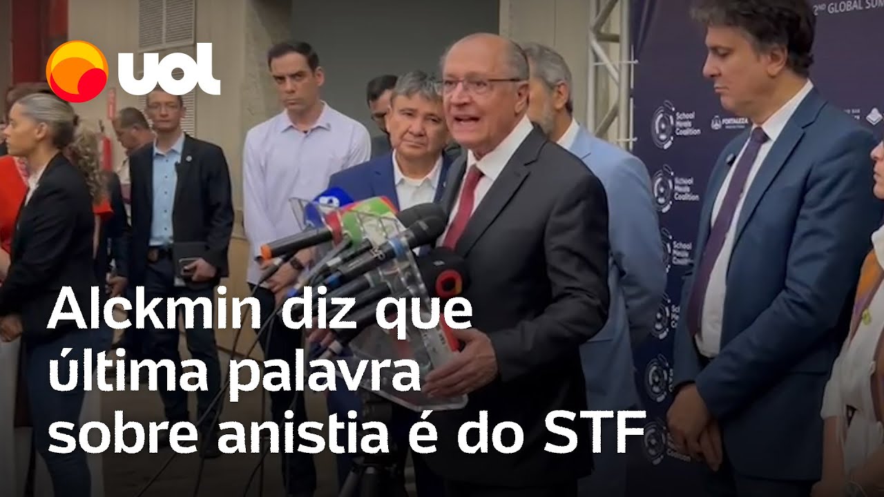 Alckmin se manifesta sobre anistia Judiciário dá a última palavra ninguém está à margem da lei