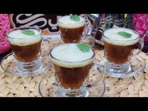 شاي منعنع بمقادير مظبوطة من الماء للسكر والزريعة 