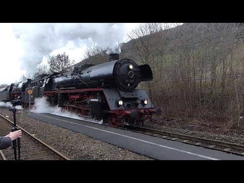 Dreikönigsdampf 2019: Mit 03 1010 und 01 519 durchs Taubertal