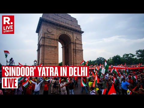 'SINDOOR' YATRA LIVE: BJP Takes Out 'Sindoor' Yatra At Cannaught Place | Delhi | Smriti Irani