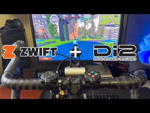 Click to view video Shimano Di2 road shifters modded for virtual gear shifters for Zwift using Click v2 controllers