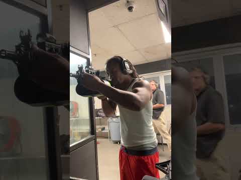 Testing out the new green 100 round drum in the ARP #shots #range #explore #fyp