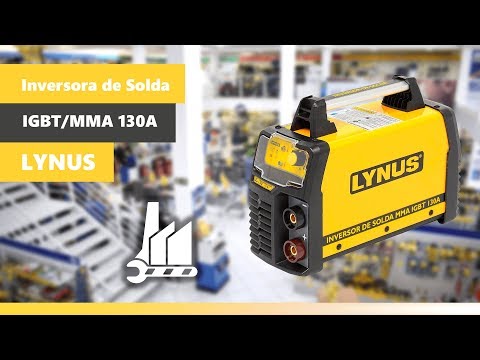 Inversora De Solda Eletrodo 130A Lis-130 Lynus - 220V - Vídeo explicativo