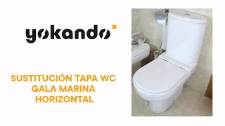 Tapa wc genérica compatible Marina Gala anterior a 2007 anclaje horizontal  : : Bricolaje y herramientas