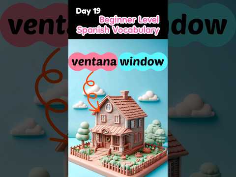Beginner Lv Spanish Vocabulary Day 19 | Vocabulario en español ingles nivel principiante #castellano