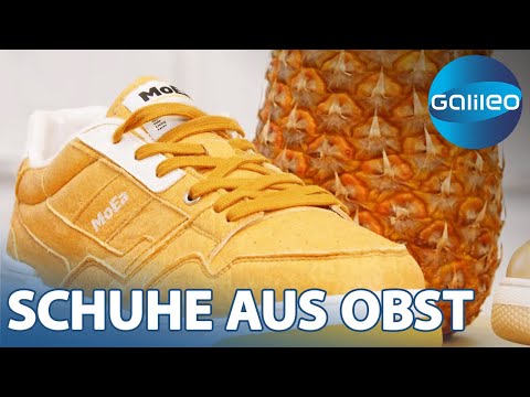 Obst mit Füßen treten war noch nie so stilvoll! Nachhaltige Schuhe aus Obst | Galileo | ProSieben