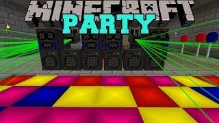 Minecraft: PARTY (SMOKE MACHINES, LASER LIGHTS, MUSIC, & MORE!) Mod Showcase