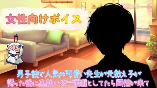 【BL/風邪/咳/受】男子校で人気の可愛い先生が元教え子が帰った後に高熱と咳で朦朧としてたら同僚が来て【女性向けボイス/기침 음성/Coug