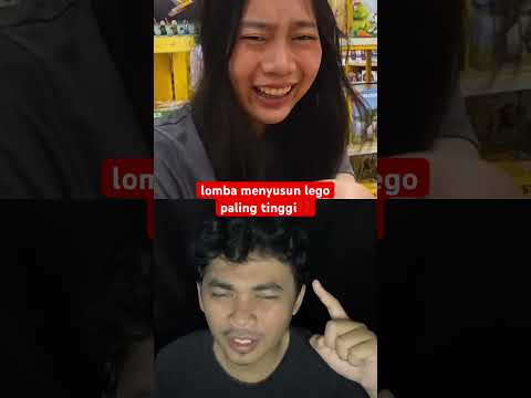 lomba menyusun lego paling tinggi⁉️ #shorts