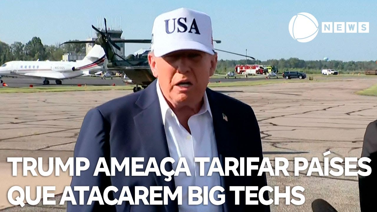 Trump ameaça impor tarifas a países que atacarem big techs