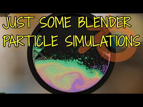 Just a Few Blender Particle Physics Simulations