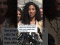 Jeffrey Epstein survivors rally for the release of case files, vow to compile their own client list