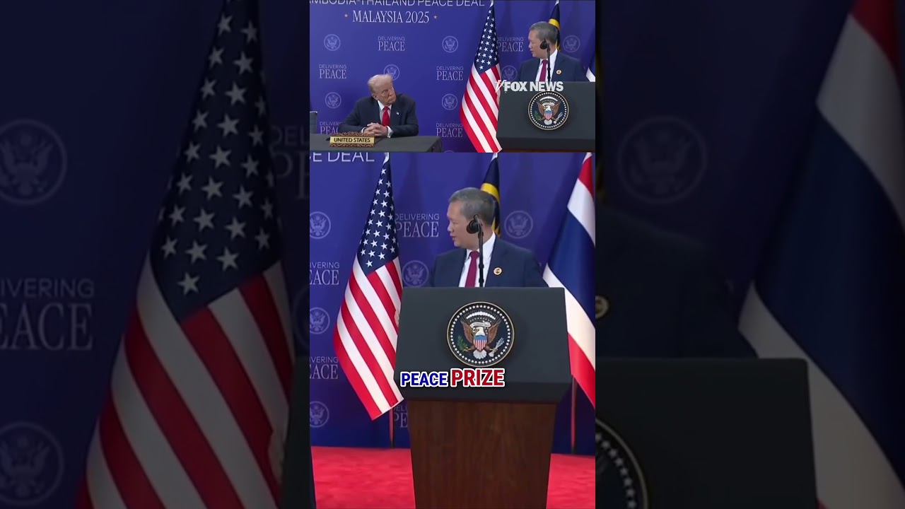 Cambodian PM nominates Trump for Nobel Prize: ‘He saved lives’ #shorts #trump #asia #nobelprize