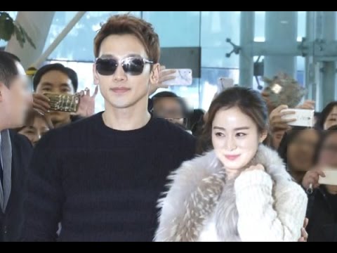 #비-#김태희, '한류 커플의 신혼 여행 출국길'