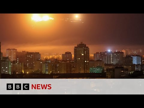 Kyiv hit by deadly Russian missile and drone attack, officials say | BBC News