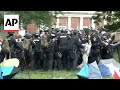 Police break up encampment of pro-Palestinian protesters at University of Virginia