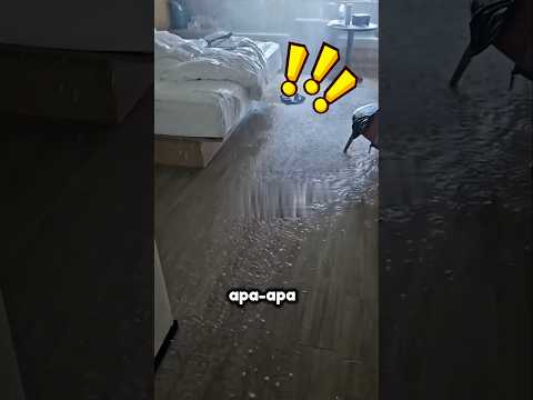 💦 Kamar Hotel Basah Semua?! Ternyata Ini yang Terjadi Saat Sprinkler Aktif! 🔥 #shorts