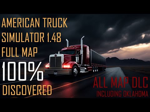 [ATS] 100% Opened Map with all DLCs incl. Oklahoma 1.48