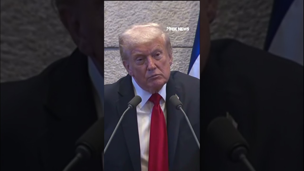 Trump met with APPLAUSE in Israel after ripping Biden, Obama #shorts #foxnews #trump #world