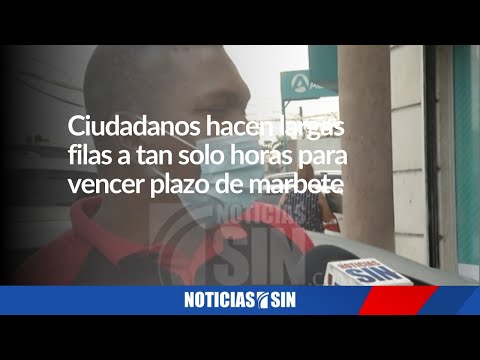 Ciudadanos hacen filas a tan solo horas para vencer plazo de marbete