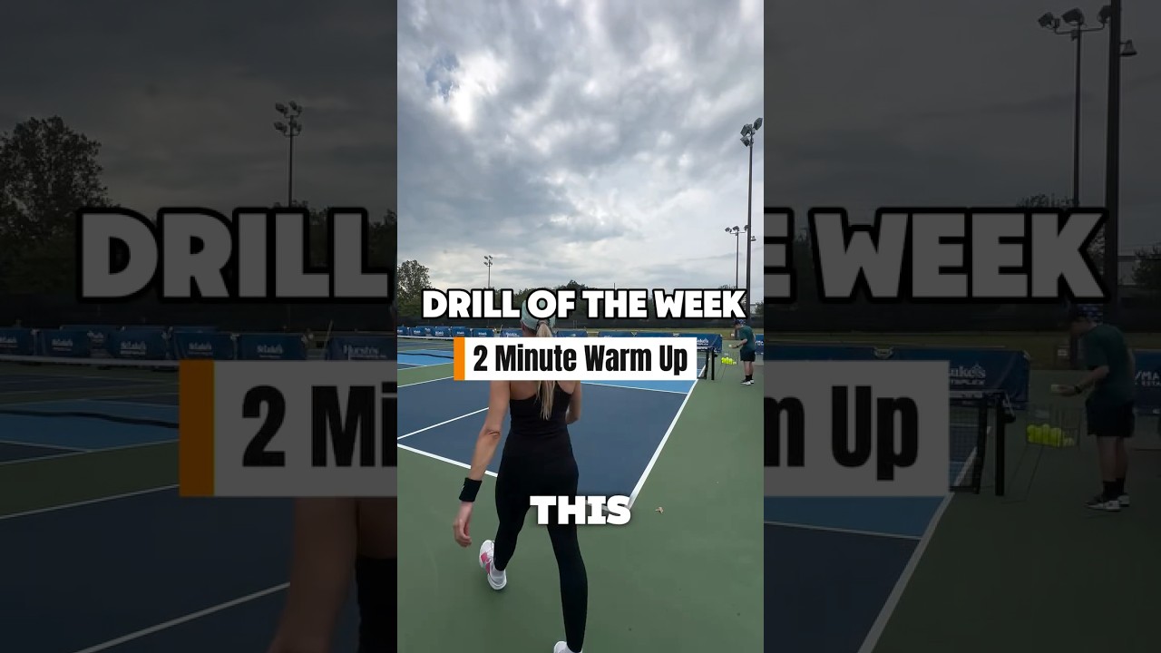 Drill of the Week: 2 Minute Warm Up ⏱️ #pickleballdrills #pickleball