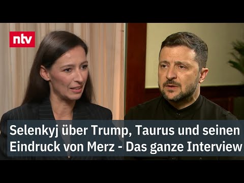 Selenkyj über Trump, Taurus und seinen Eindruck von Merz - Das Präsidenten-Interview in Gänze