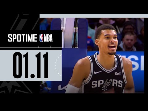 [SPOTIME NBA] '웸반야마, 21분 출전 트리플-더블' 샌안토니오 vs 디트로이트 & TOP5 (01.11)