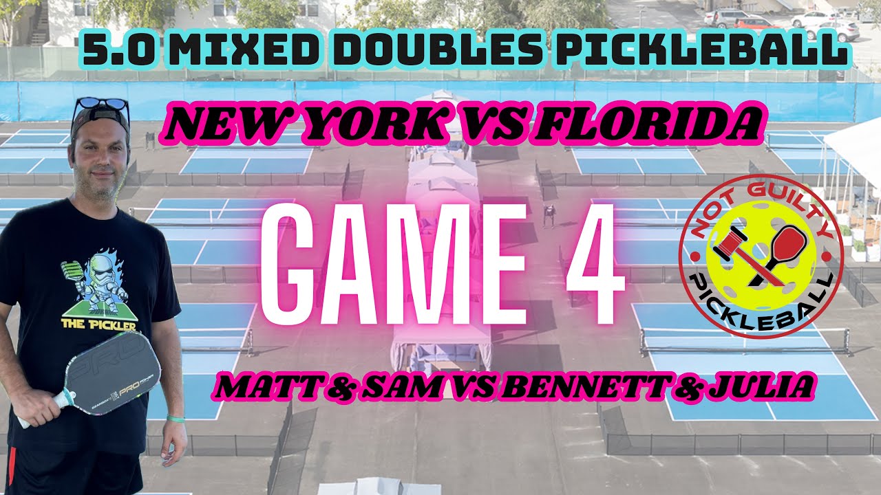 5.0 Mixed Doubles Pickleball | Matt & Sam vs Bennett & Julia | CityPickle West Palm Beach | Game 4