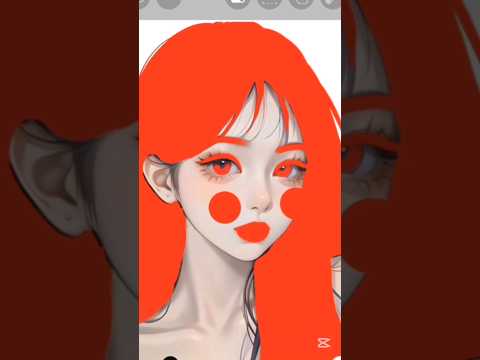 anime ❤️ hair colour art #anime #drawing #asmr #viral #shorts