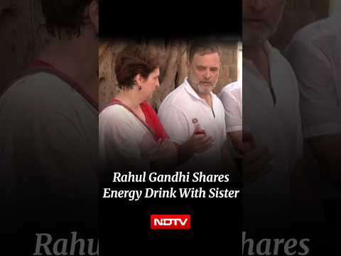 Delhi Protest: Rahul Gandhi Shares 'Energy Drink' With Sister Priyanka
