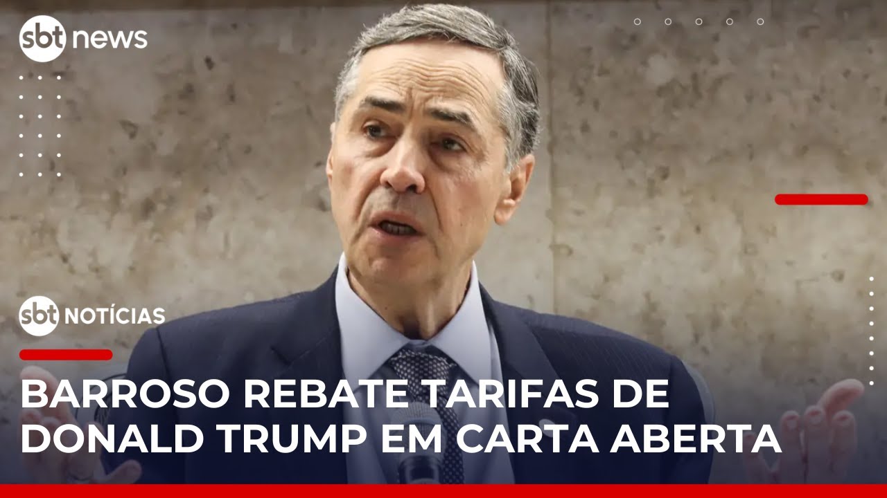 SBT Notícias: Barroso rebate tarifas de Trump sobre produtos brasileiros