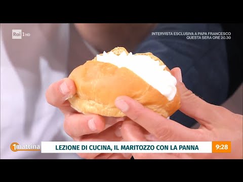 Lezione di cucina - Il maritozzo con la panna - Unomattina 01/11/2023