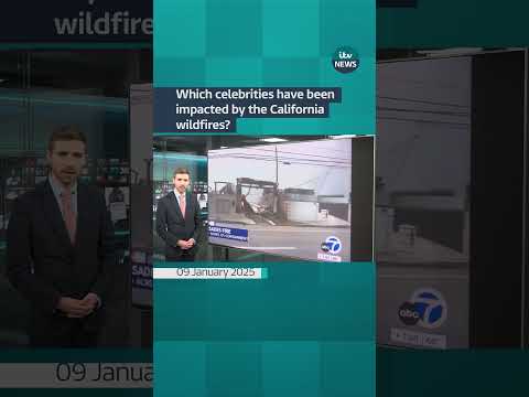 Which celebs have been impacted by the California wildfires? #itvnews #californiawildfires