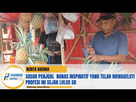 Sosok Inspiratif Penjual Nanas yang telah menggeluti profesi ini sejak lulus SD