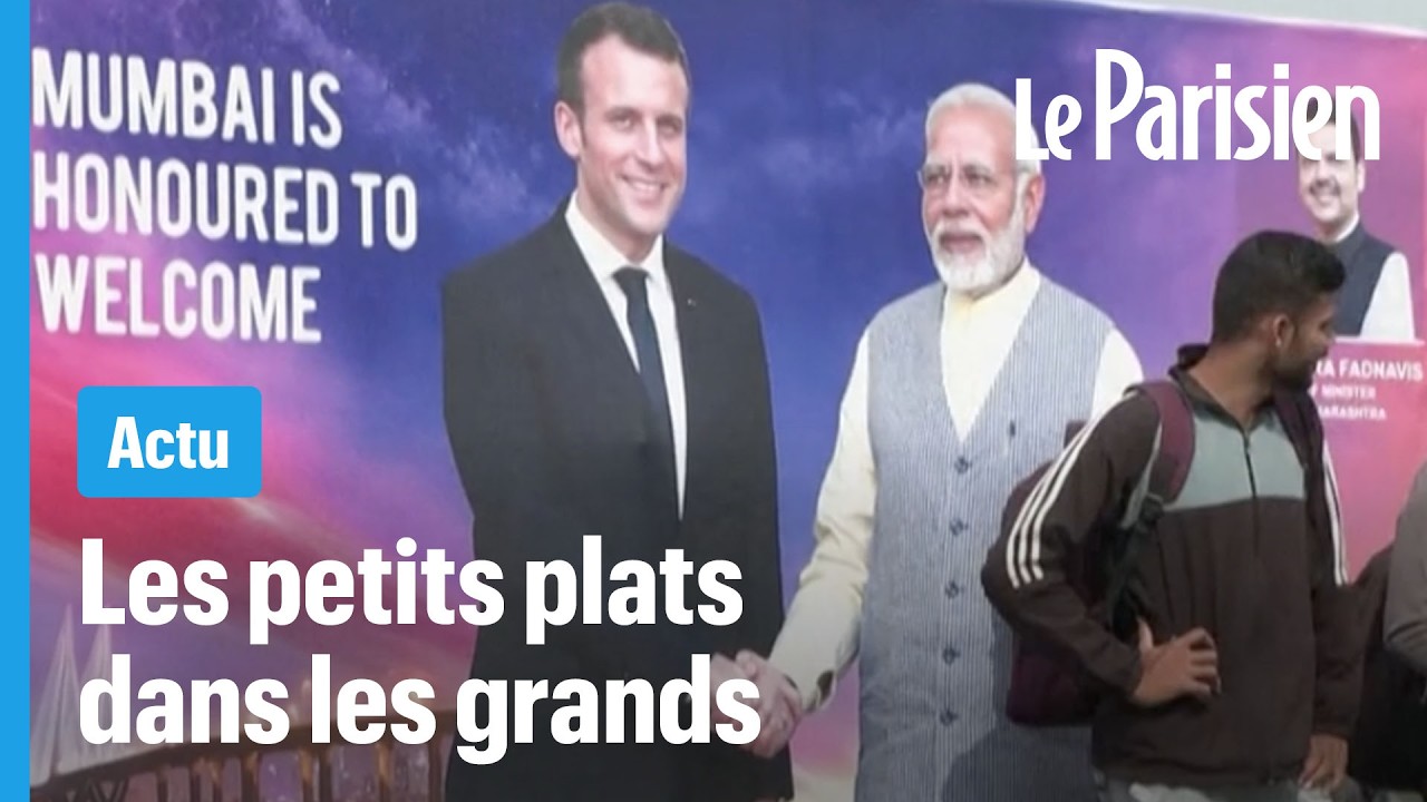 Papouilles et gros contrats... L'Inde déroule le tapis rouge à Emmanuel Macron